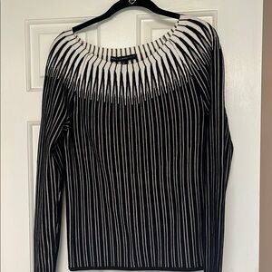 White House Black Market Striped Knit Top